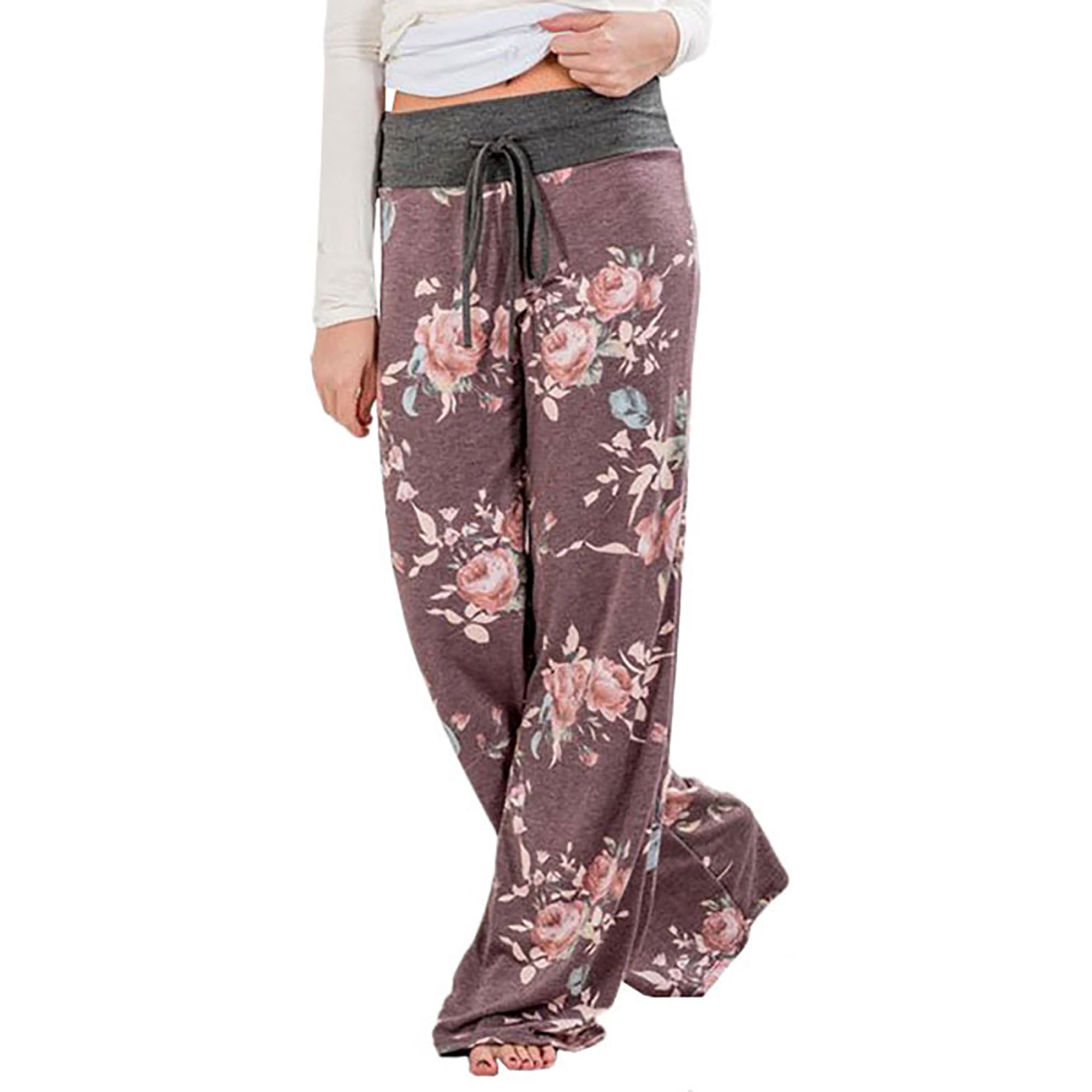 Goiwiejhg Women Stretch Waist Pants Plush Warm Pants Girl Pants Casual House Pants Pajama Pants Plus Size Pants